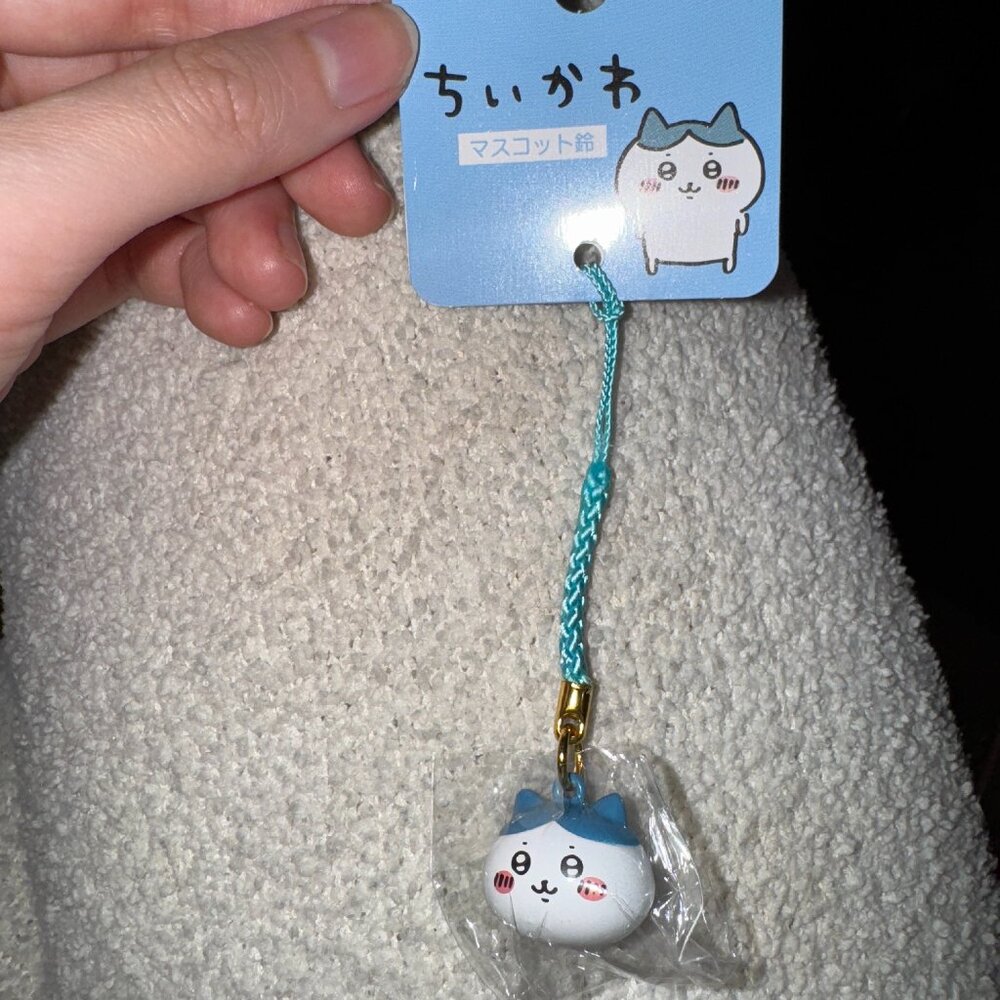 Brand New Chiikawa Hachiware Bell Strap Keychain from Japan Kyoto
